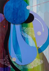 Astro Awning by Carrie Moyer contemporary artwork painting