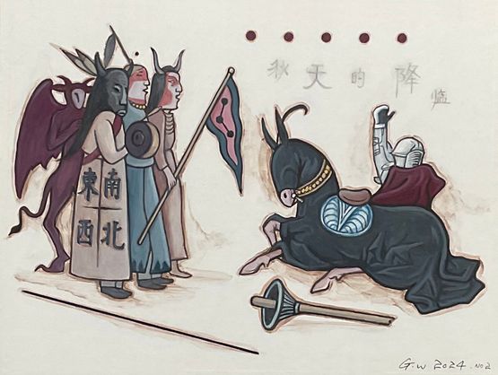 The Glory and the Dream No. 2 by Guan Wei contemporary artwork Painting
