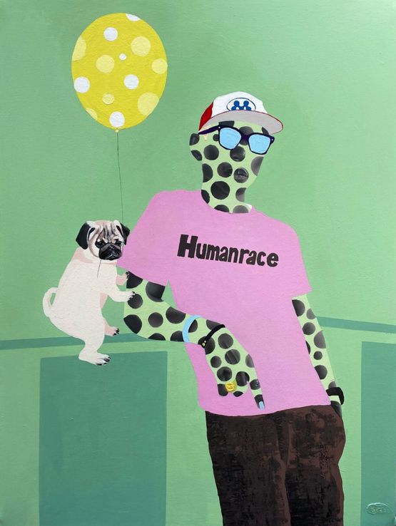 Penny is Good Company by Talut Kareem contemporary artwork Painting