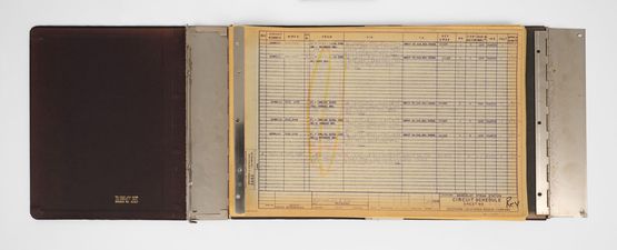 Circuit Schedule Binder by Daniel Turner contemporary artwork Works on Paper