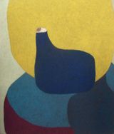 Suporting me by Nobuko Watabiki contemporary artwork drawing