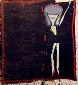 H after C by Rose Wylie contemporary artwork painting