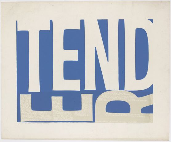 tender be - part one - sr. william by Corita Kent contemporary artwork Print