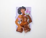 BUDDLEIA by Anya Paintsil contemporary artwork mixed media textile