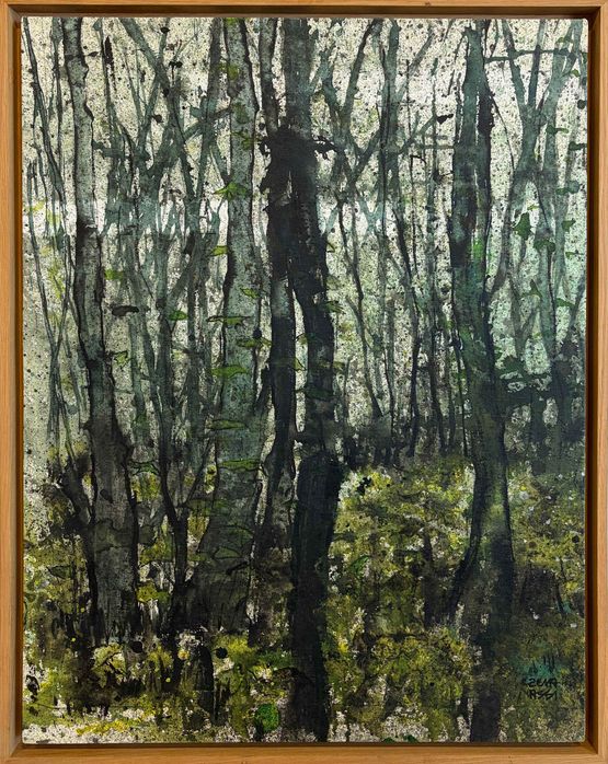 Green Trees 1 by Zena Assi contemporary artwork Painting
