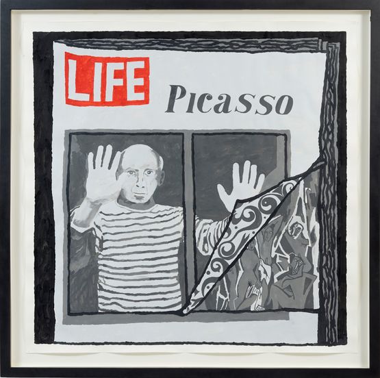 Life Magazine Picasso. From the Magazine series by Derek Boshier contemporary artwork Works on Paper