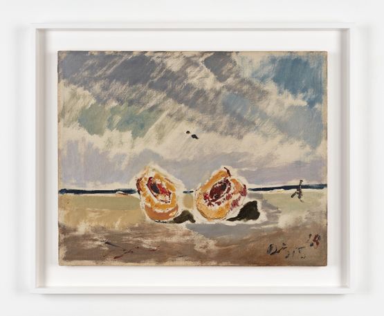 Pesca sulla spiaggia by Filippo De Pisis contemporary artwork Painting