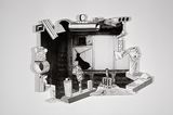Games Dance  the Constructions Nowhere Sculpture 2 by Teppei Kaneuji contemporary artwork print