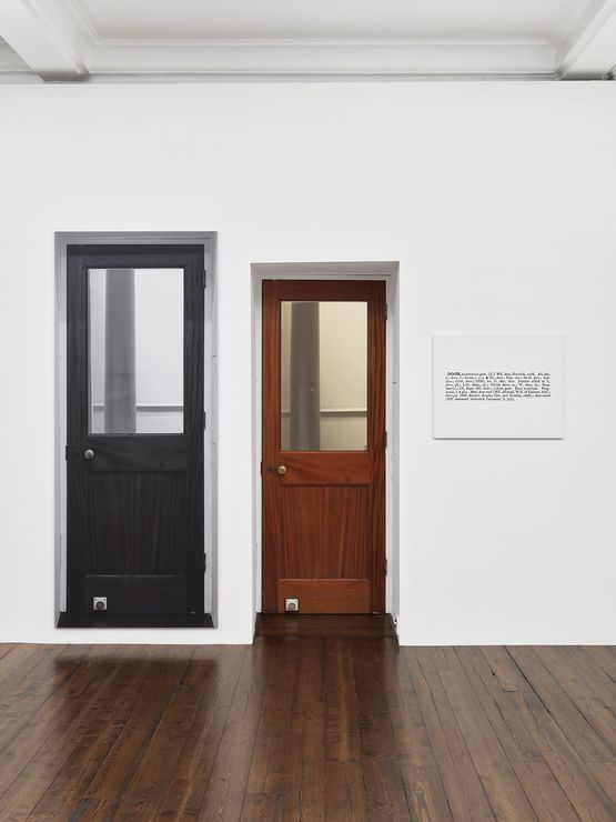 One and Three Doors Ety.Hist. by Joseph Kosuth contemporary artwork Photography
