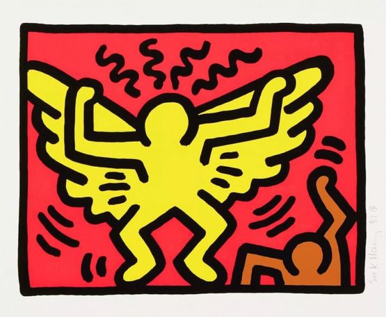 Pop Shop IV Plate 1 from the Pop Shop IV Portfolio by Keith Haring contemporary artwork Print
