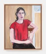 Anitra in Red Tee by Jean-Philippe Delhomme contemporary artwork painting