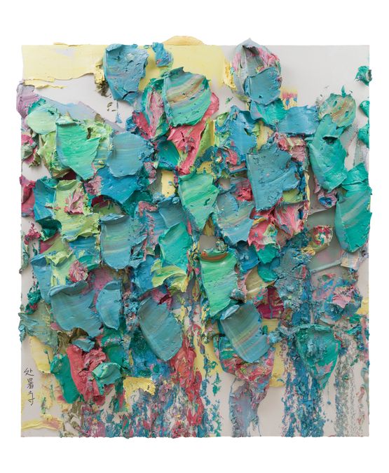 Temple at the End of Heat by Zhu Jinshi contemporary artwork Painting
