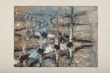 River by Krishna Reddy contemporary artwork print