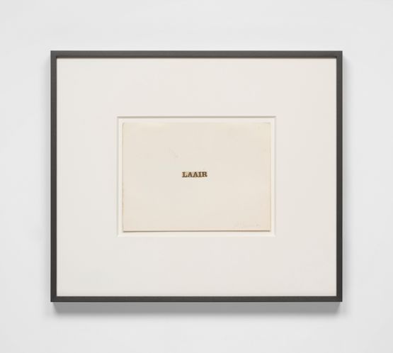 Untitled Study for LAAir by Bruce Nauman contemporary artwork Works on Paper