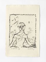 Untitled Flora Danica by Pierre Alechinsky contemporary artwork drawing painting works on paper
