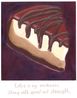 Cake is my weakness. Along with speed and strenght. by Bianca Kennedy contemporary artwork Drawing