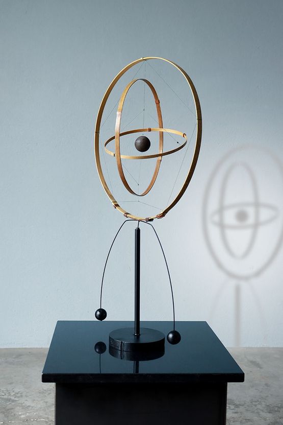 Bamboo galaxy table piece by Laurent Martin Lo contemporary artwork Sculpture