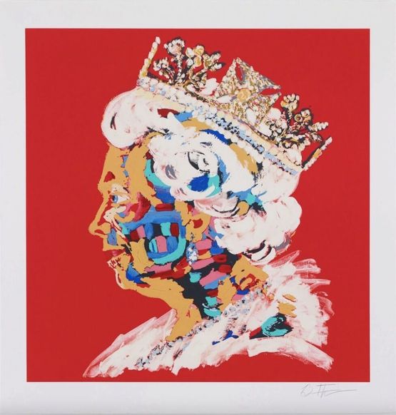 Eternal Queen - Cardinal Red by Bradley Theodore contemporary artwork Print