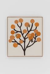 Nineteen oranges by Lucia Vergara contemporary artwork textile