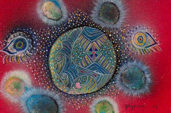 Creatures of the Sea by Go Yayanagi contemporary artwork Painting