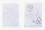 Factory Pin-Up study by Rose Wylie contemporary artwork Works on Paper