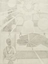 Unlimited Factor Matter Gauguin Targeted by Insanity by Masaya Chiba contemporary artwork drawing works on paper
