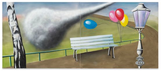 Untitled Demande au bouleau by Andreas Schulze contemporary artwork Painting