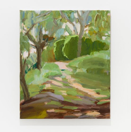 Waldweg by Silke Leverkuhne contemporary artwork Painting
