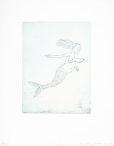 Mermaid by David Austen contemporary artwork print