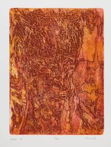 Head II by Leon Golub contemporary artwork print