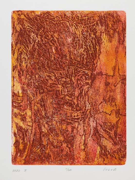 Head II by Leon Golub contemporary artwork Print