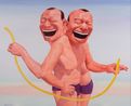 Stranded by Yue Minjun contemporary artwork Painting
