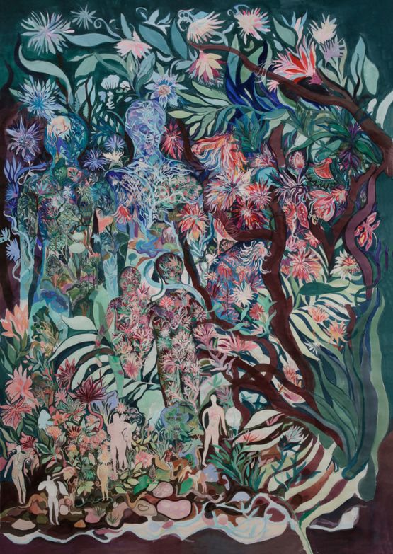 Landscapes Bodies II by Tamaris Borrelly contemporary artwork Painting