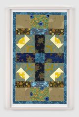 Quilt Study Daffodil Dream by Anne Buckwalter contemporary artwork works on paper
