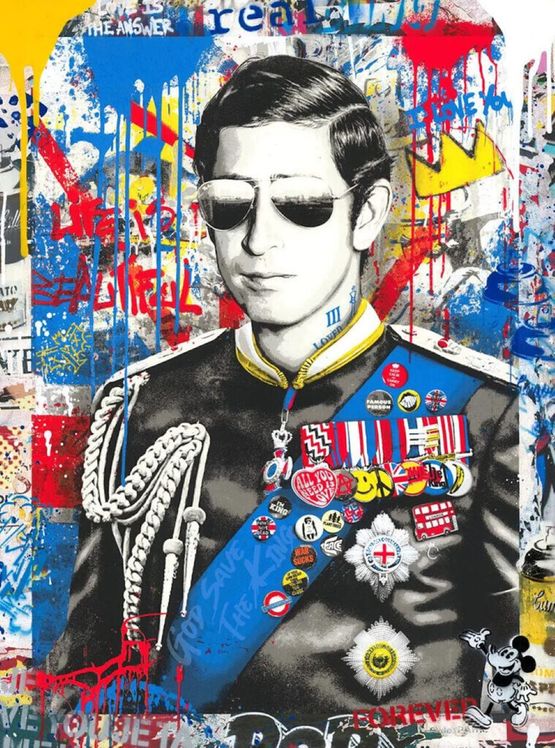 Long Live the King by Mr. Brainwash contemporary artwork Print