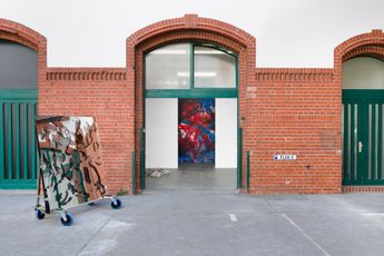 Contemporary art exhibition Navid Nuur When meanings get marbled at Galeria Plan B Berlin Germany