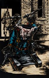 Magic of Atlas - Characters Design of Luocha - Pig Officer by Sun Xun contemporary artwork print