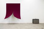 Work on Felt Variation 8 Bordeaux by Naama Tsabar contemporary artwork Sculpture