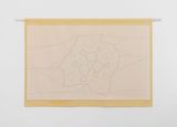 Untitled On Pale Yellow Ground by Luca Lee Frei contemporary artwork painting textile