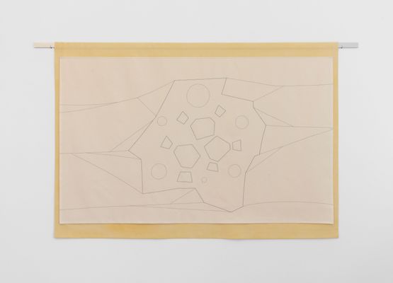 Untitled On Pale Yellow Ground by Luca Lee Frei contemporary artwork Painting