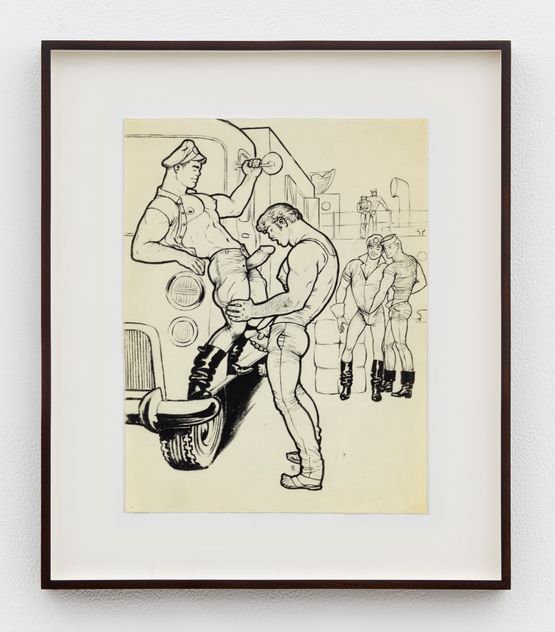 Untitled from Truckers Delivery Series by Tom of Finland contemporary artwork Works on Paper