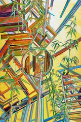 Bamboos along a Peculiar Road by You Jin contemporary artwork painting