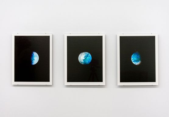 Half Earth full Earth waning Earth by Alicia Frankovich contemporary artwork Print