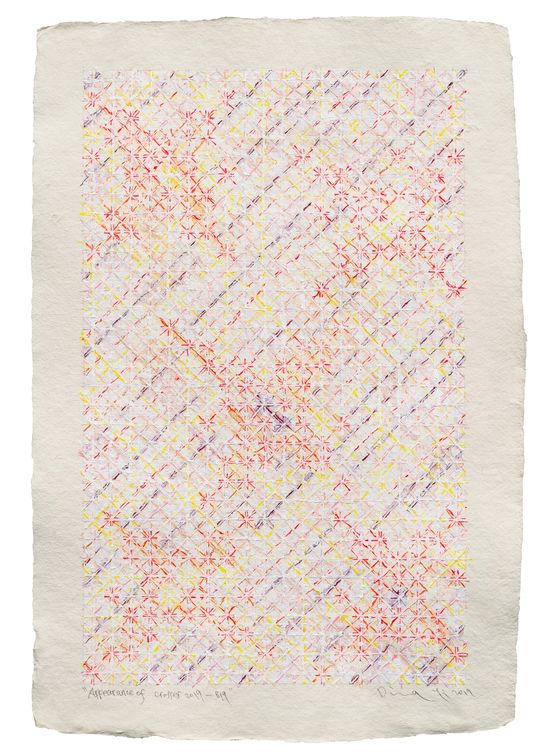 Appearance of Crosses 2019-B19 by Ding Yi contemporary artwork Painting
