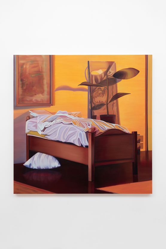 A dolls bed by Lewis Miller contemporary artwork Painting