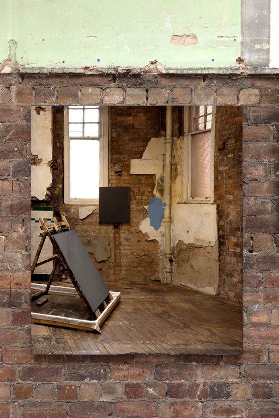 AuPbS Gold - lead Mirror by Padraig Timoney contemporary artwork Sculpture
