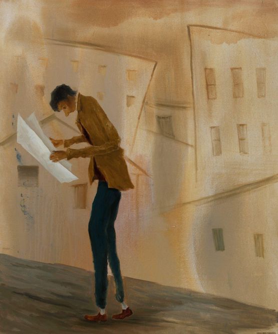 The Story of a Small Town by Meng Yangyang contemporary artwork Painting