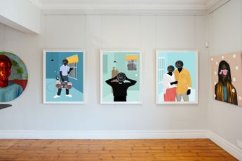 Contemporary art exhibition Group Exhibition Reflections of Identity Voices in African Portraiture at Christopher Moller Gallery Cape Town South Africa