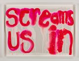 Screams us in by Del Kathryn Barton contemporary artwork mixed media