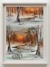 Winter Sunset by Neil Raitt contemporary artwork Painting